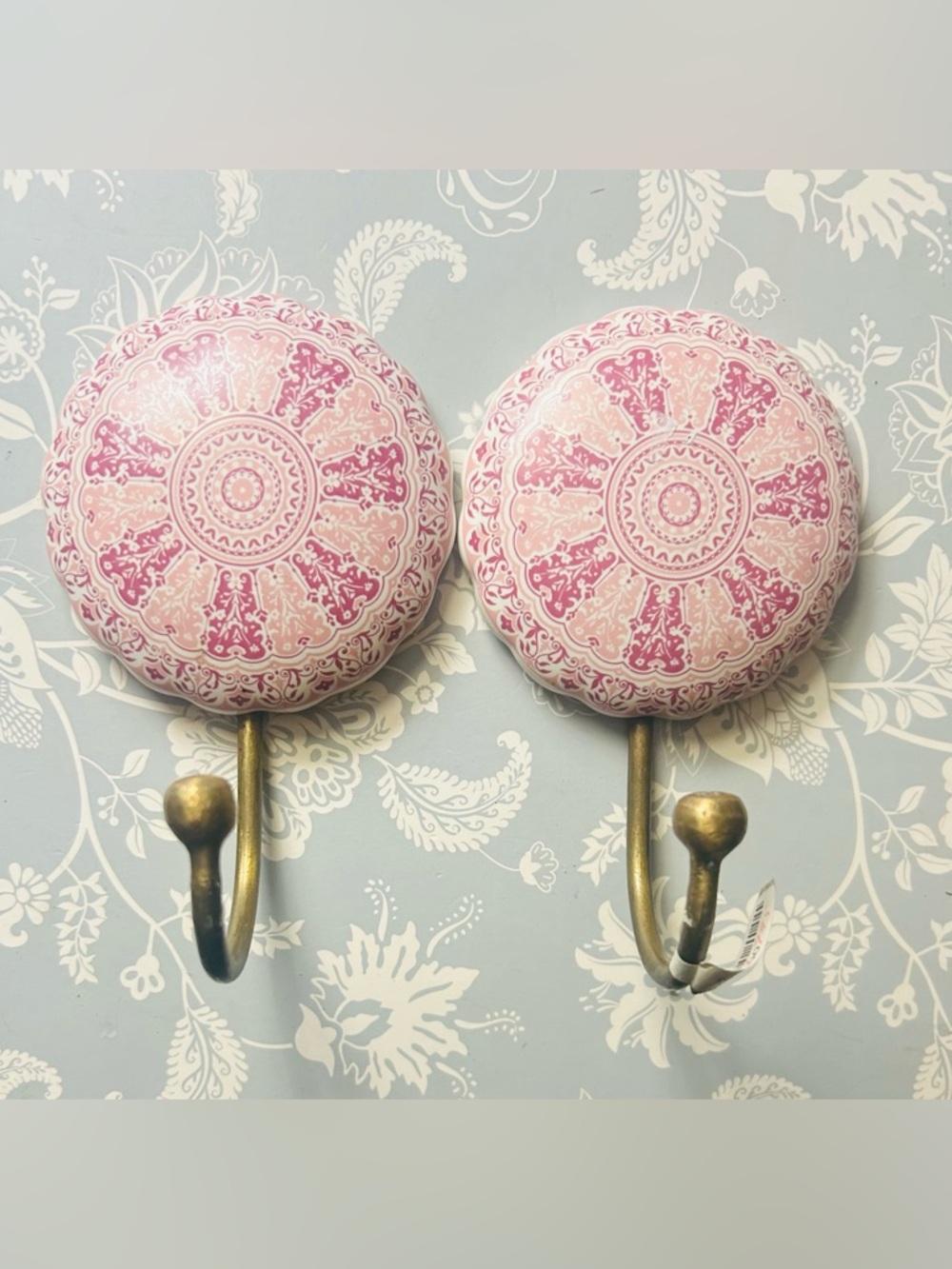 2 Anthropologie wall coat hooks boho home decor